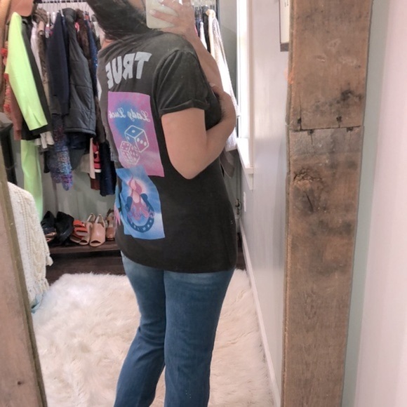 Chaser T-shirt dice lucky horse shoes print size small - Picture 4 of 8